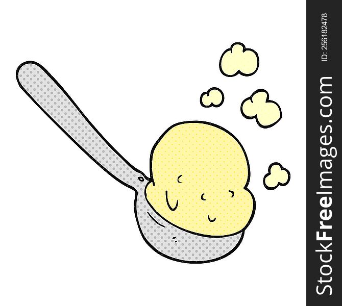 Cartoon Scoop Of Ice Cream