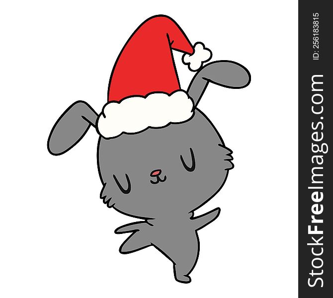 Christmas Cartoon Of Kawaii Rabbit