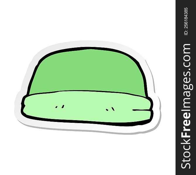 sticker of a cartoon hat