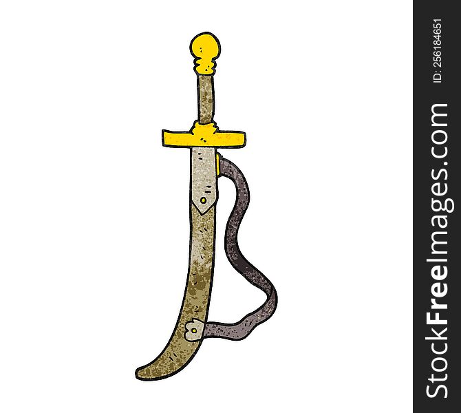 Textured Cartoon Sword