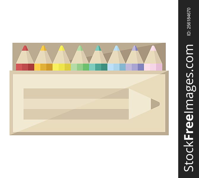 pack of coloring pencils graphic icon