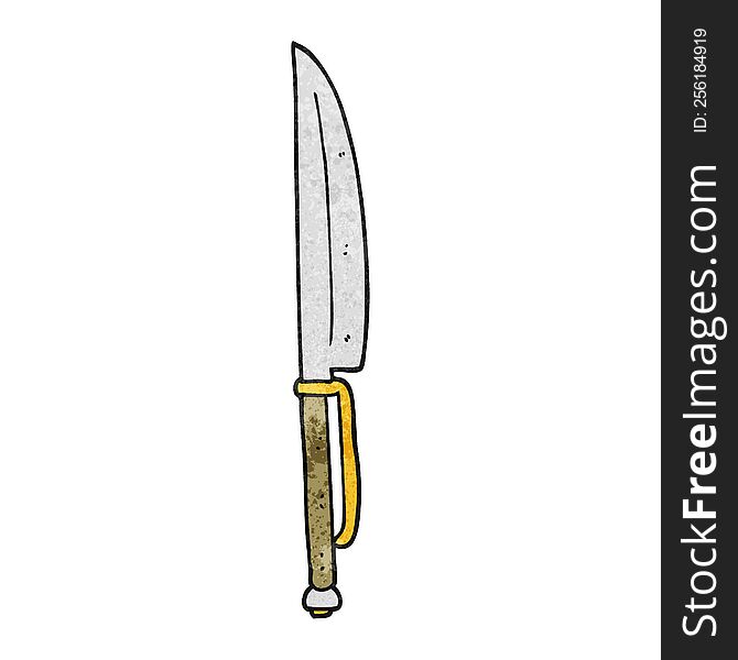 Textured Cartoon Knife