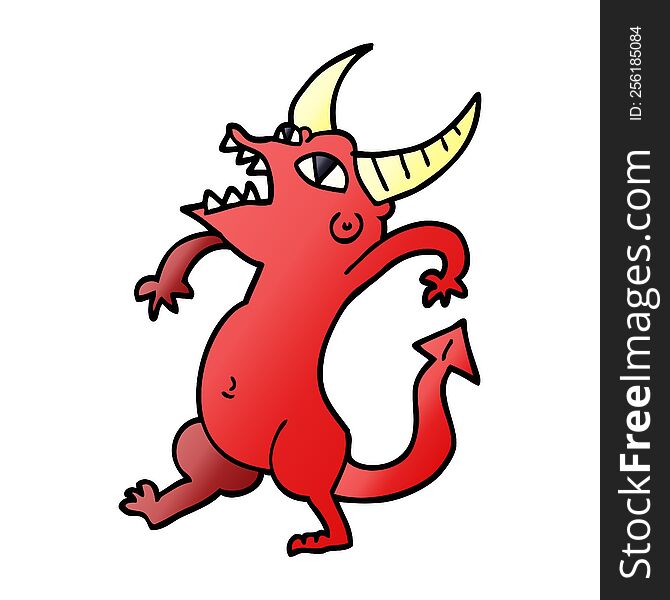 Cartoon Doodle Halloween Monster