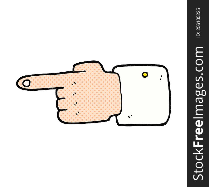 Cartoon Pointing Hand