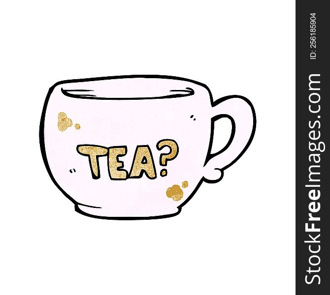 cartoon cup of tea