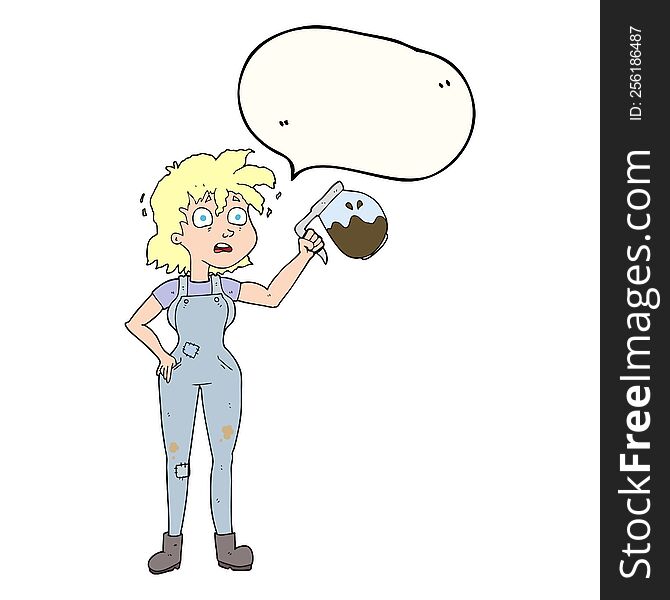 too much coffee speech bubble cartoon