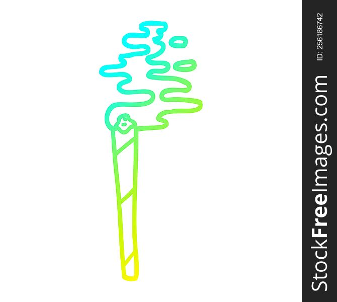 cold gradient line drawing of a cartoon medical joint