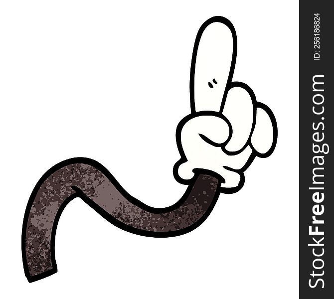 cartoon doodle of a hand gesture