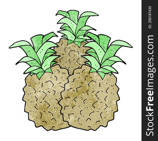 Texture Cartoon Pineapple