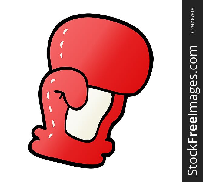 cartoon doodle boxing glove