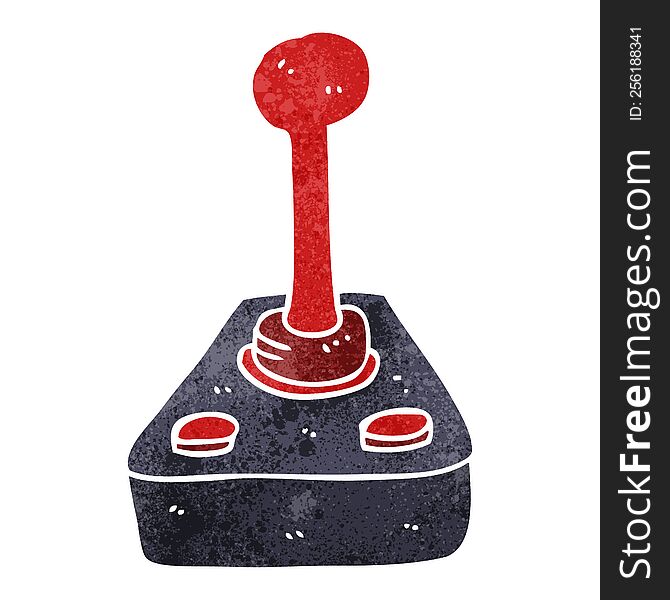 retro cartoon joystick