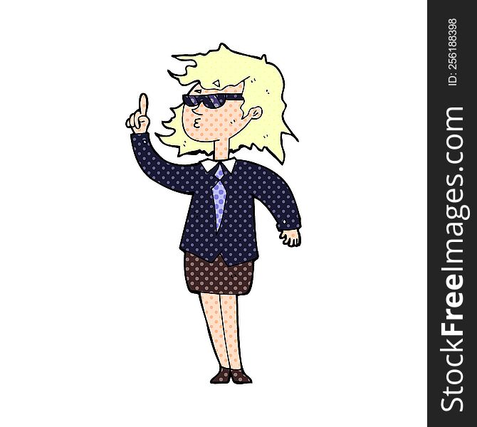 Cartoon Agent Woman