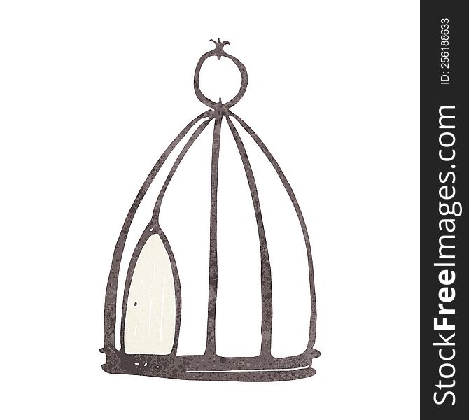 cartoon bird cage