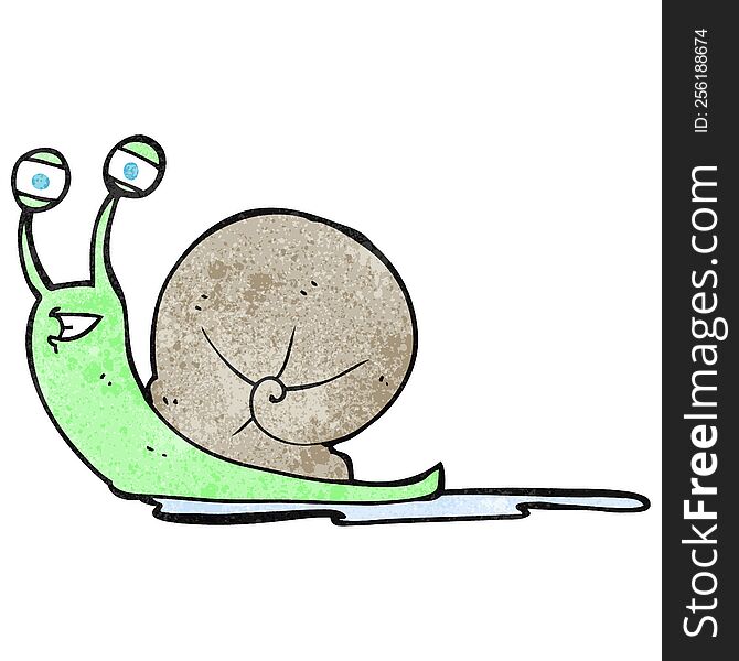 Textured Cartoon Snail