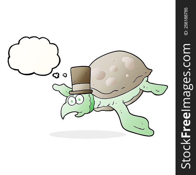Thought Bubble Cartoon Turtle