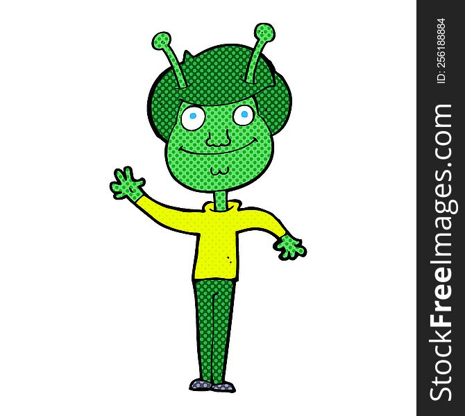 Cartoon Space Alien