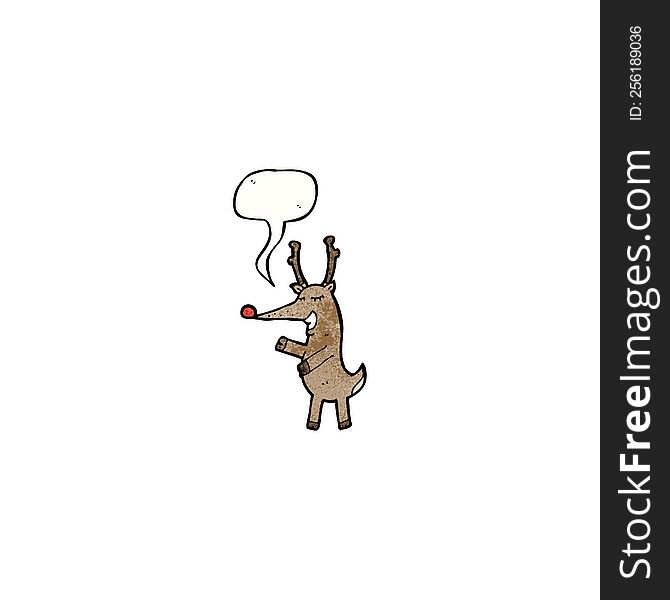 cartoon reindeer