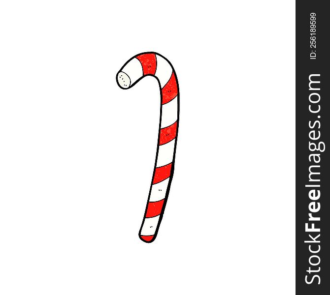 cartoon candy cane