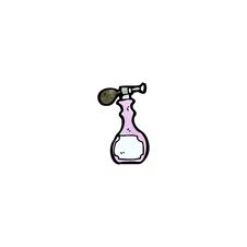 Cartoon Perfume Bottle Stock Photo