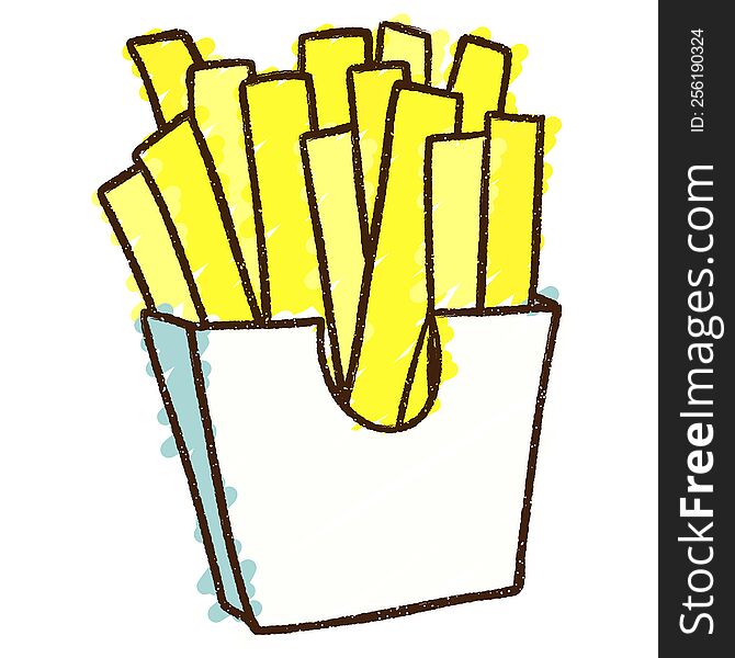 Fries Chalk Drawing