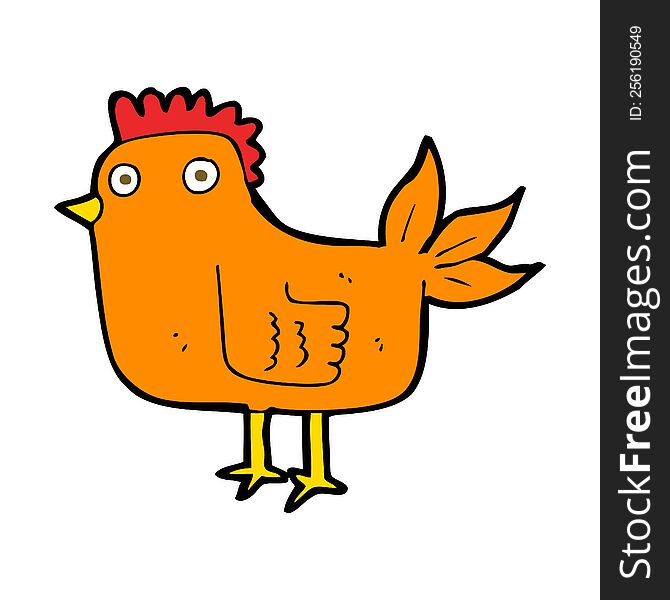 Cartoon Hen