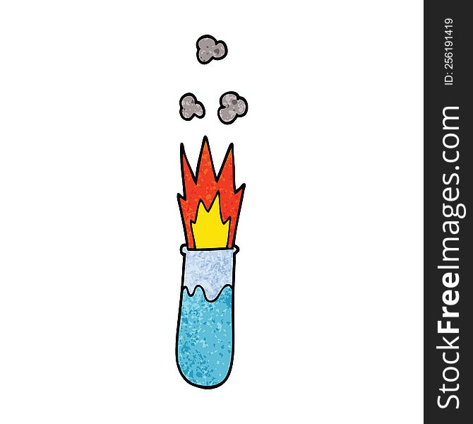 Cartoon Doodle Chemical Reaction