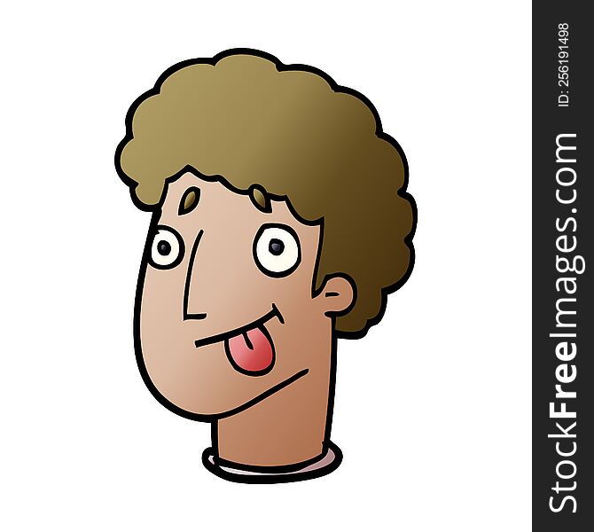 cartoon doodle funny male face