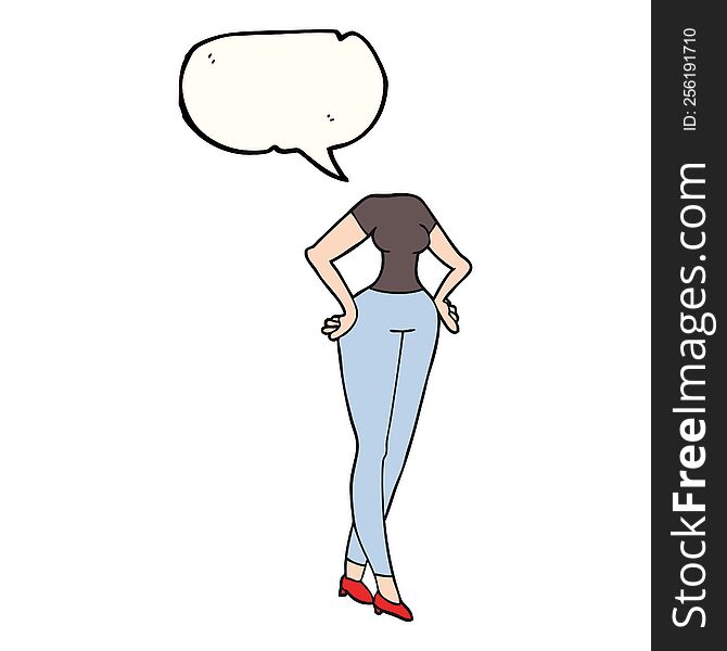 Speech Bubble Cartoon Headless Body (add Own Photographs