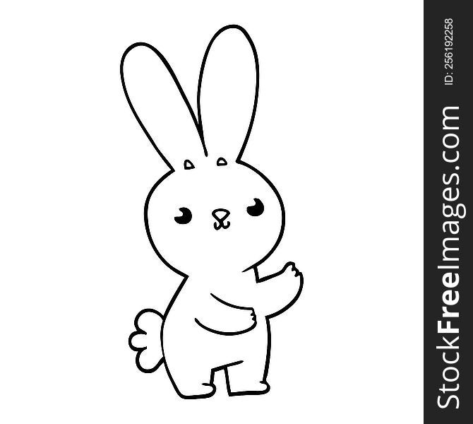 cute cartoon rabbit