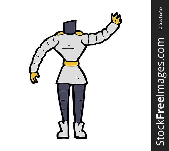 Cartoon Female Robot Body  (mix And Match Cartoons Or Add Own Photos