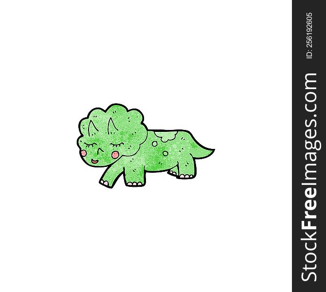 Cartoon Triceratops Dinosaur