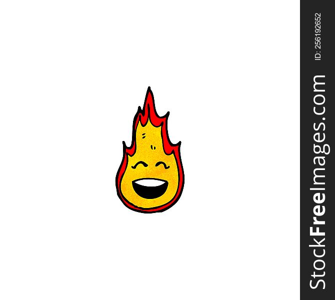 flame cartoon character
