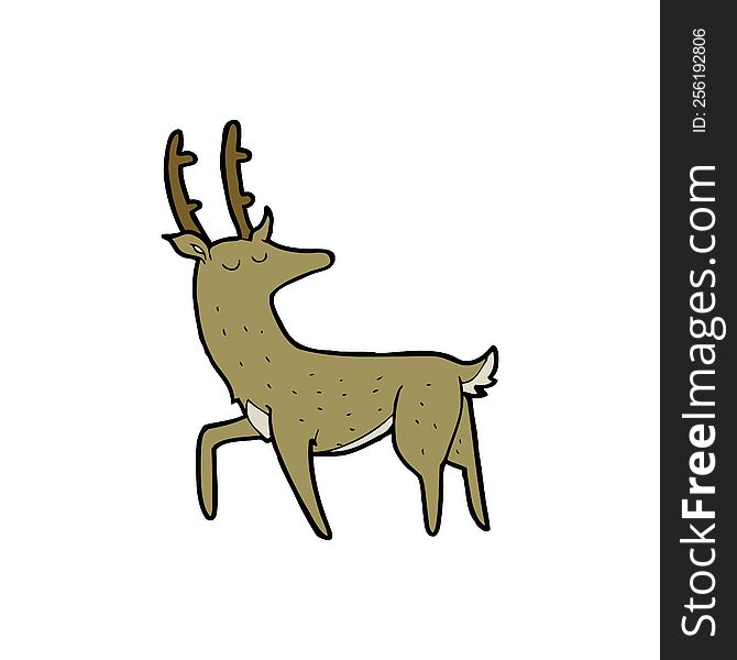 cartoon stag