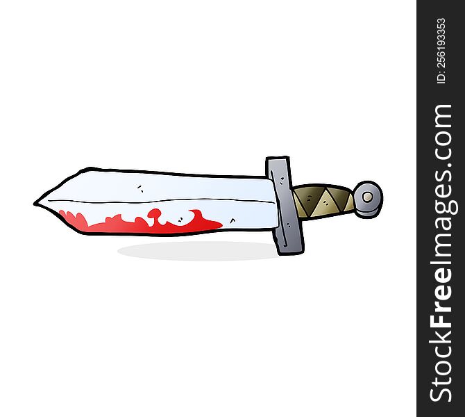 Cartoon Bloody Sword