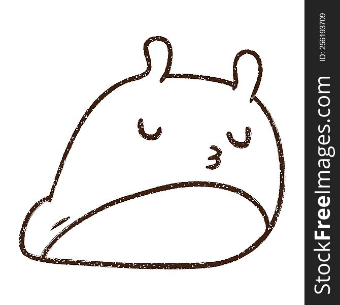 Slug Charcoal Drawing