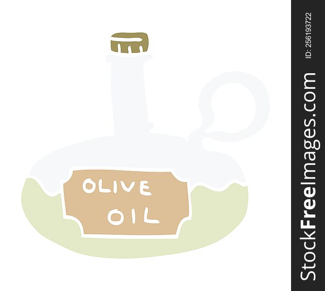 Cartoon Doodle Olive Oil