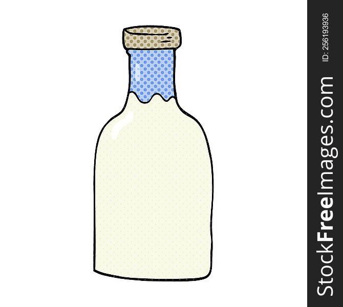 Cartoon Milk Bottle