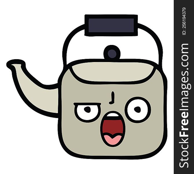 Cute Cartoon Kettle