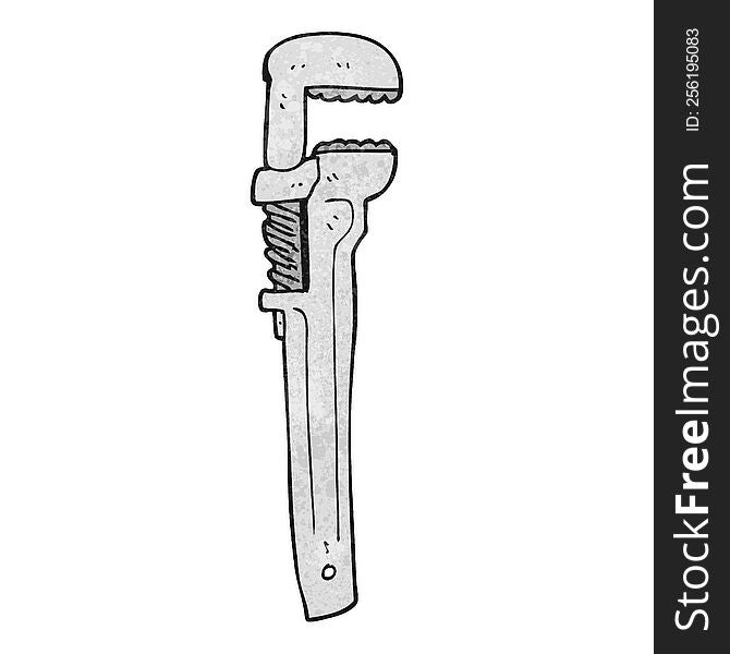 textured cartoon adjustable wrench