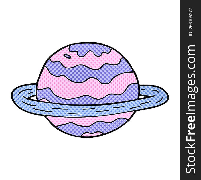 cartoon alien planet