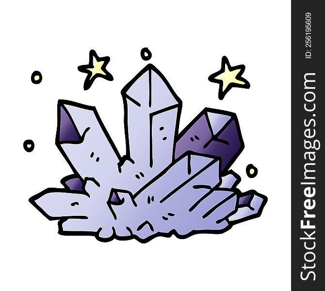 Cartoon Doodle Magical Crystal