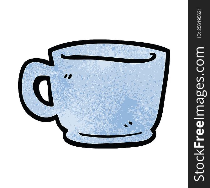 cartoon doodle of a tea cup