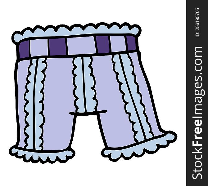 cartoon doodle underwear