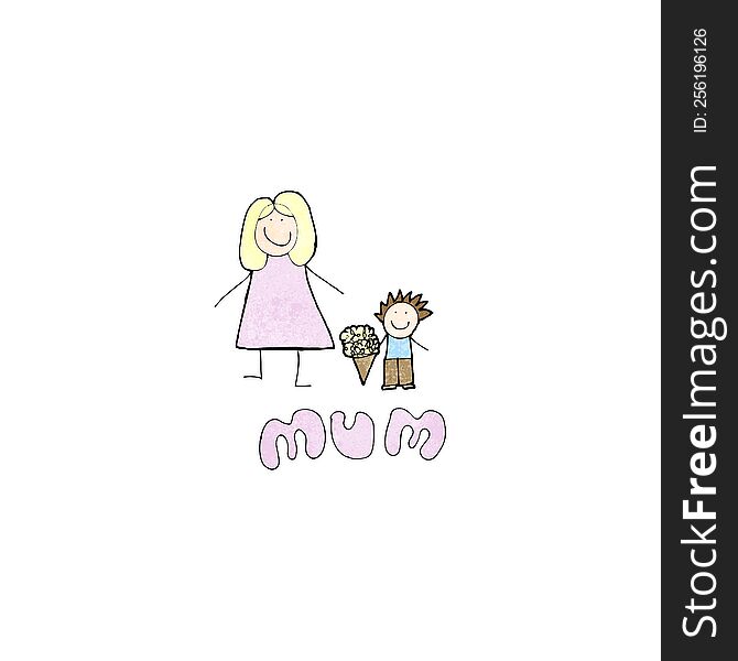 Mother S Day Card Cartoon
