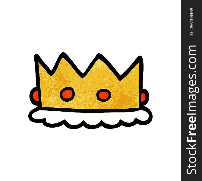 cartoon doodle royal crown