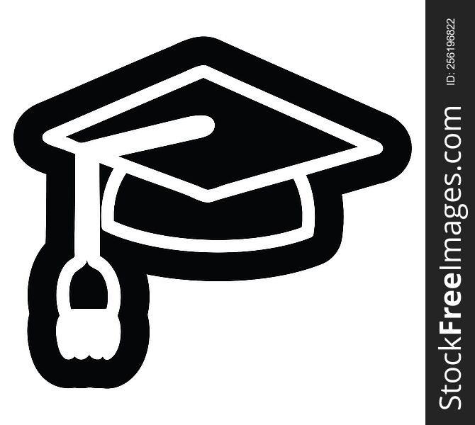 graduation cap icon symbol