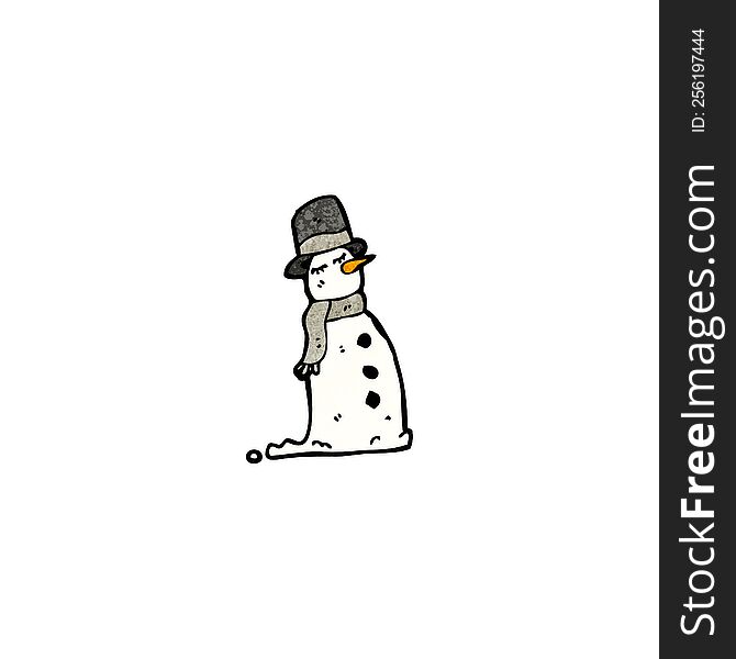 cartoon snowman