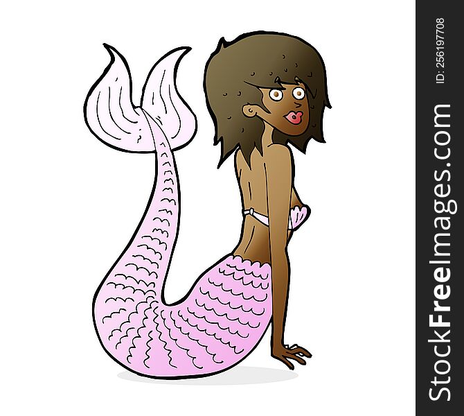 cartoon mermaid