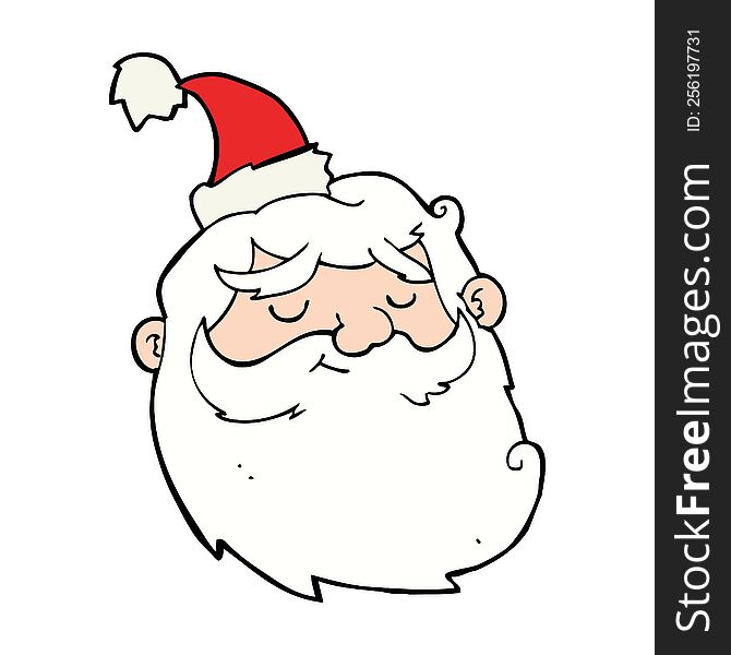 cartoon santa claus face