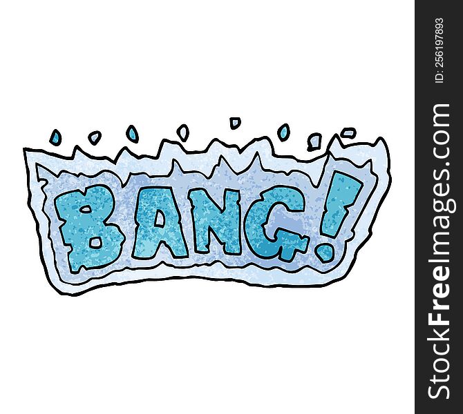 cartoon doodle word bang